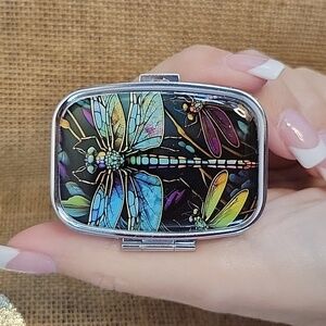 🔥LAST ONE🔥 DRAGONFLY HINGED TRINKET PILL BOX